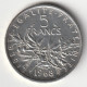 5 Francs Argent 1968 - Silver - - 5 Francs