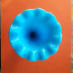 VASE ANCIEN EN OPALINE BLEU - Ref. N°74PO - - Sonstige & Ohne Zuordnung