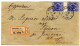 ALLEMAGNE - EMPIRE - 20 PF GUTTER PAIR SUR LETTRE RECOMMANDEE D'HAMBOURG POUR LA FRANCE, 1896 - Lettres & Documents
