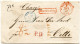 ALLEMAGNE - MAGDEBOURG F + RECOMANDIRT + CHARGE SUR LETTRE POUR LA FRANCE, 1868 - [Voorlopers