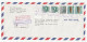 REGISTERED Slumujigaeart SOUTH KOREA  Cover Air Mail To USA Stylized DUCK Bird Stamps - Ducks