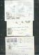 Delcampe - FRANCE Lot De 45 Lettres Ou CP Taxées Années 70/80 - 1960-.... Lettres & Documents