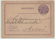 SUÈDE / SWEDEN - 1880 - "KALMAR" CDS On 6ö Postal Card Mi.P1.C.II Addressed To Malmö - Cartas & Documentos