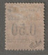 NOSSI-BE - TAXE - N°3 * (1891) 50c Sur 30c Brun - Signé - - Unused Stamps