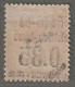 NOSSI-BE - TAXE - N°4 * (1891) 35c Sur 4c Lilas-brun - Signé - - Unused Stamps