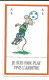 Carte Jeu Illustrée, Football - Souris En Tenue De Sport, Ballon, Fair-play, Vive L'arbitre - Federation Française FFF - Speelkaarten