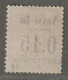 NOSSI-BE - TAXE - N°16 Nsg (1891) 15c Sur 20c Brique - Nuovi