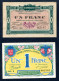 RC 27123 FRANCE 1916 + 1917 GRENOBLE 2 BILLETS DE LA CHAMBRE DE COMMERCE - Handelskammer