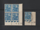 257 De 1929 - Coin Daté - 1 Bloc De 4 Timbres + 1 Timbre = 5 Timbres Neufs ** / ø - JEANNE D'ARC . 50c. Bleu  - 2 Scan - ....-1929