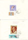 Hungary Registered FDC 18-3-1977 Flower Paintings Complete Set Of 5 On 2 Covers With Cachet Sent To Sweden - FDC