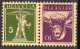 Schweiz Suisse 1930: Kehrdruck Tête-bêche "Tell & Fils" Zu K26y Glatt Lisse Mi K26x * Falz Trace MLH (Zu CHF 30.00 -50%) - Tete Beche