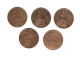 603/ Grande-Bretagne : Edward VII : 5 X 1 Penny : 1902 - 1904 - 1905 - 1906 - 1907 - Altri & Non Classificati