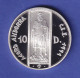 Andorra Silbermünze 10 Diners Petrus III. - ECU - Zollunion 1995 PP - Andorre
