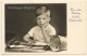 Little Boy At School Table / School Cone & Tornister (Vintage RPPC ~1930s) - Scuole