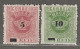 MACAO - N°22/3 Nsg (1887) Surchargés - - Unused Stamps