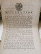 Déclaration, Bruxelles 1789 - 1714-1794 (Austrian Netherlands)