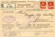 Lettre Recouvrement Cachet Thun16 III 17- Timbre N° 126II Zum - Contenu Timbres Fiscaux Canton Bern - Revenue Stamps