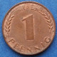 GERMANY - 1 Pfennig 1950 D KM# 105 Federal Republic Mark Coinage (1946-2002) - Edelweiss Coins - 1 Pfennig