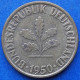 GERMANY - 10 Pfennig 1950 G KM# 108 Federal Republic Mark Coinage (1946-2002) - Edelweiss Coins - 10 Pfennig