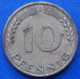 GERMANY - 10 Pfennig 1950 J KM# 108 Federal Republic Mark Coinage (1946-2002) - Edelweiss Coins - 10 Pfennig