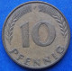 GERMANY - 10 Pfennig 1967 F KM# 108 Federal Republic Mark Coinage (1946-2002) - Edelweiss Coins - 10 Pfennig