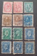 CANADA 1928 KING GEORGE V + 6 SCANNERS MANY FRAGMANT PERFIN OBLITERE STOCK LOT MIX  --- GIULY - Used Stamps