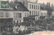 VILLENEUVE-l'ARCHEVEQUE (Yonne) - Défilé Carnavalesque - Arrivée Du Cortège - Cachet Chapellerie - Voyagé 1908 (2 Scans) - Villeneuve-l'Archevêque