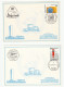 4 Diff United Nations EXHIBITION CARDS Event Cover - Colecciones & Series