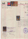 1925.  AUSTRIA,VIENNA,VIKTOR SCHMIDT & SONS,INVOICE TO SERBIA,APPROVED BY YUGOSLAV CONSULATE,6 VARIOUS REVENUE STAMPS - Steuermarken