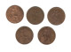 604/ Grande-Bretagne : Georges V : 5 X 1 Penny : 1912 - 1914 - 1916 - 1917 - 1918 - Other & Unclassified