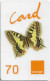 French Antilles - Orange - Butterfly, Exp.30.09.2002, GSM Refill 70Units, Used - Antillas (Francesas)