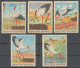 STORK STORKS Bird - Heymann Bloch - LABEL CINDERELLA VIGNETTE Denmark Andreasen Lachmann / Reed Lake - Storks & Long-legged Wading Birds