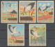 STORK STORKS Bird - Heymann Bloch - LABEL CINDERELLA VIGNETTE Denmark Andreasen Lachmann / Reed Lake - Storchenvögel