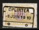 Chemins De Fer TR 39, Obliteration Centrale Nette OPLINTER - Other & Unclassified