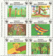 WWF W.W.F. Austria 1991 Charity LABEL CINDERELLA VIGNETTE - Mole Parrot Crocodile Lion Frog Monkey Elephant Butterfly - Otros & Sin Clasificación