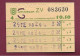 050324 - TICKET TRANSPORT CHEMIN DE FER TRAM AUTOBUS - PAYS BAS AMSTERDAM ZV N°083630 F0.50 - Europe