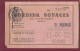 050324 - TICKET TRANSPORT CHEMIN DE FER - DANEMARK Danske Statsbaner NORDISK VOYAGES 11.06.1952 PARIS - Europe