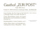 73848491 Dorfmark Bad Fallingbostel Gasthof Pension Zur Post  - Fallingbostel