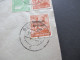 15.7.1948 SBZ MiF Marken Mit Aufdruck Und Kontrollrat Einschreiben Dresden A 19 - Bösperde Westfalen Mit Ank. Stempel - Covers & Documents