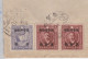 1946 Cover From Hengchun Kaoshiung To Taipei, 3 O/p Stamps, 70 Sen Rate (old Taiwan Currency System) - Cartas & Documentos