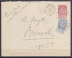 EP Enveloppe 10c (N°58) En Exprès + N°60 (coin Manquant) Càd "MONS (STATION) /29 AVRIL 1901/ VALEURS" Pour Journal La Ga - Enveloppes