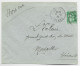 PAIX 90C VERT SEUL ENVELOPPE HORS SAC C. PERLE CUBIERES 8.2.39 LOZERE - 1932-39 Peace