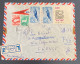 ISRAEL 1962 Rec. Letter From TEL AVIV  To NICE France With 5 Stamps (aeroplane Animals) - Cartas & Documentos