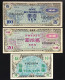 JAPAN GIAPPONE ALLIED OCCUPATION WW2 1944  10 20 100 YEN Pick#71-73-75LOTTO 2937 - Giappone