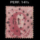 BELGIUM.1863.K. Leopold I.40c.YVERT 16B.CANCEL 61.PERF. 14½ - 1863-1864 Médaillons (13/16)