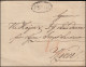 Ungarn Vorphilatelie Briefhülle Doppelkreisstempel PESTH Aus 1827 Nach Wien  - ...-1867 Préphilatélie