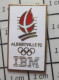 1616c  Pin's Pins / Beau Et Rare / INFORMATIQUE / IBM JEUX OLYMPIQUES ALBERTVILLE 92 - Computers