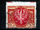 ⁕ Poland 1921 ⁕ Eagle In Shield 50 M. Mi.172 ⁕ 35v Used / Shades - Error / See Scan - Gebruikt