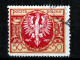 ⁕ Poland 1921 ⁕ Eagle In Shield 50 M. Mi.172 ⁕ 35v Used / Shades - Error / See Scan - Gebruikt