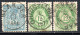 2658. NORWAY 3 CLASSIC ST. WITH NICE POSTMARKS LOT. - Usados